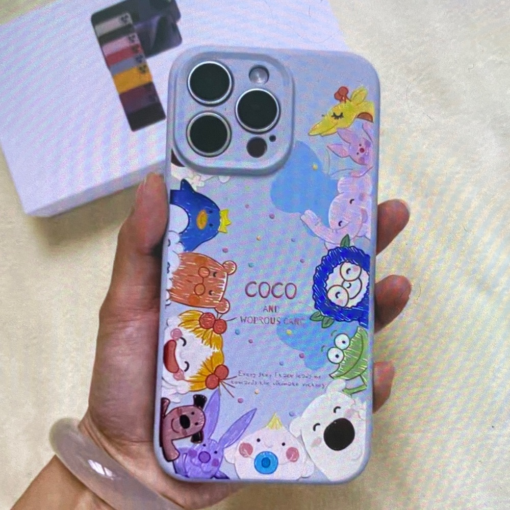 Cartoon Design Phone Case - Multicolor